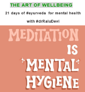 The Art of Wellbeing 21 days of ayurveda meditation